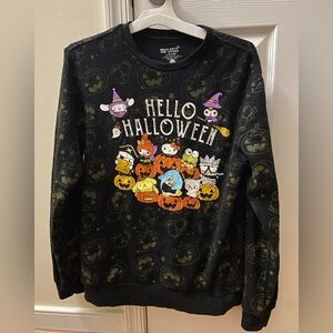 Hello Kitty & Friends “HELLO HALLOWEEN” black pumpkin sweatshirt